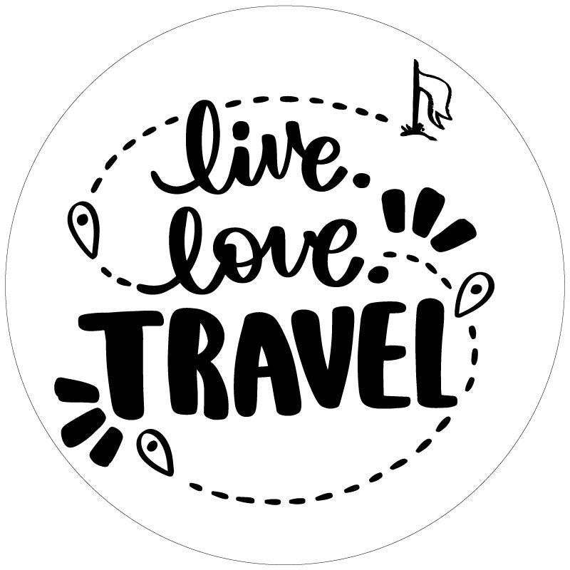 Live. Love. Travel. Bronco Spare Tire Cover - Speedlogix