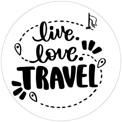 Live. Love. Travel. Bronco Spare Tire Cover - Speedlogix