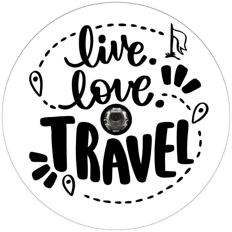 Live. Love. Travel. Bronco Spare Tire Cover - Speedlogix