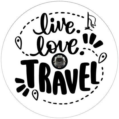 Live. Love. Travel. Bronco Spare Tire Cover - Speedlogix