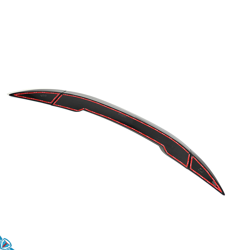 2022+ Lotus Emira (Type-131) LPE Style Pre-Preg (Dry) Carbon Fiber 3-Piece Rear Spoiler | FYBR Aerodynamics