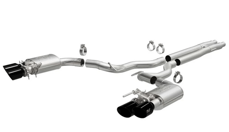 MagnaFlow Competition Cat - Back Cat - Back Exhaust, Quad Tips 2024 Mustang 5.0L - Speedlogix