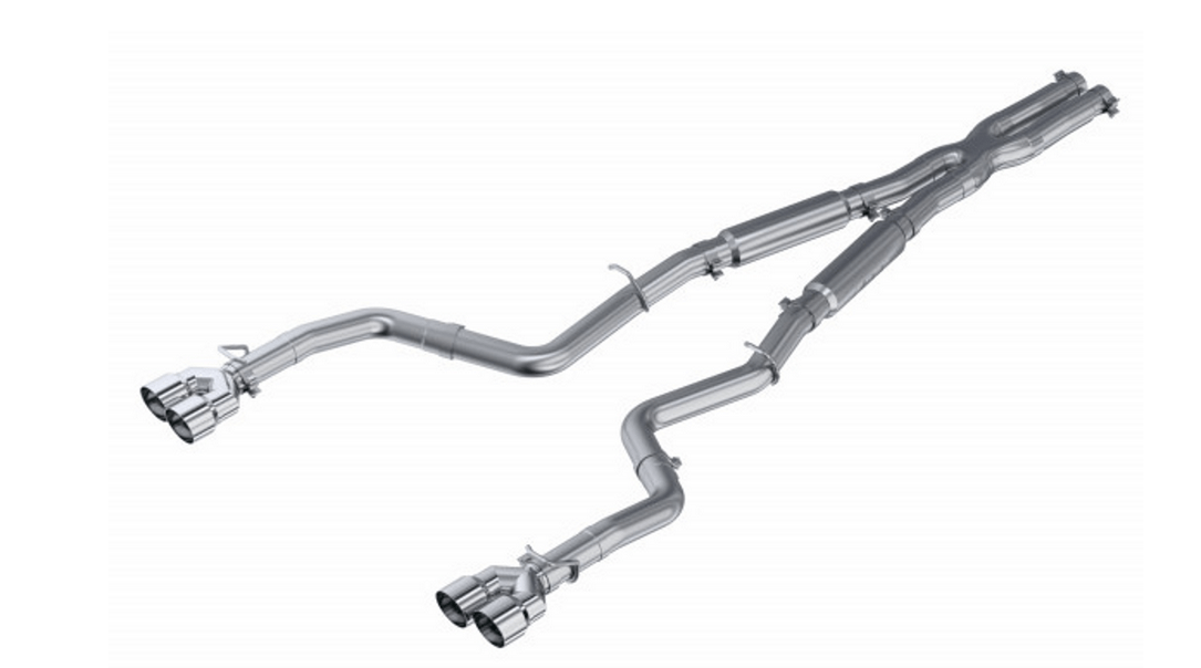 MBRP 3" Armor Lite Street Cat - Back Exhaust, Stainless Tips 2015 - 2016 Challenger 5.7L - Speedlogix