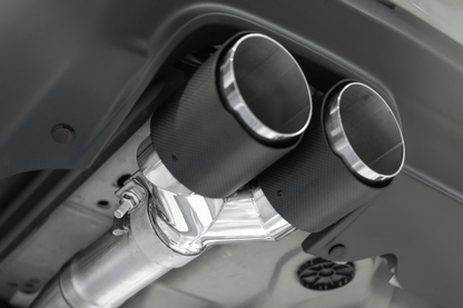 MBRP 3" Armor Pro Race Cat - Back Exhaust, Carbon Tips 2015 - 2023 Challenger 5.7L/6.2L/392/6.4L - Speedlogix