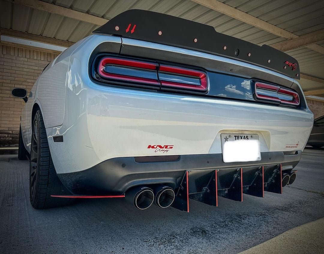 MBRP 3" Armor Pro Race Cat - Back Exhaust, Carbon Tips 2015 - 2023 Challenger 5.7L/6.2L/392/6.4L - Speedlogix