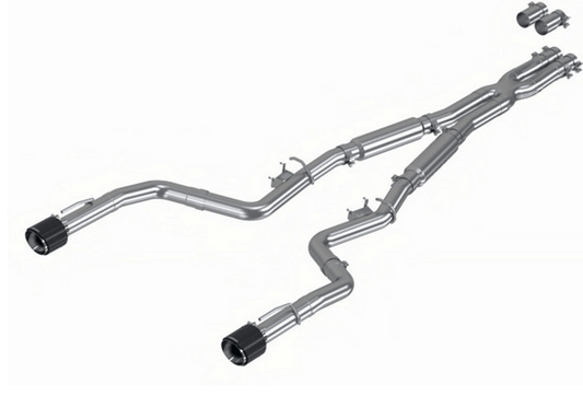 MBRP 3" Armor Pro Race Cat - Back Exhaust, Carbon Tips 2015 - 2023 Charger 5.7L/6.2L/392/6.4L - Speedlogix