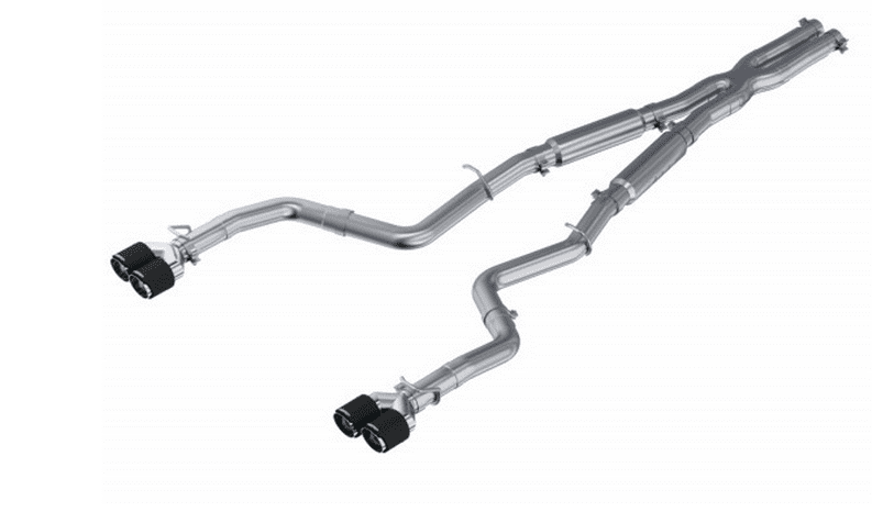MBRP 3" Armor Pro Street Cat - Back Exhaust, Carbon Tips 2015 - 2016 Challenger 5.7L - Speedlogix