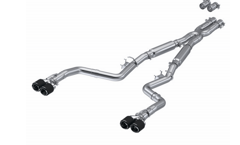 MBRP 3" Armor Pro Street Cat - Back Exhaust, Carbon Tips 2015 - 2023 Challenger 5.7L/6.2L/392/6.4L - Speedlogix