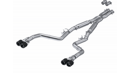 MBRP 3" Armor Pro Street Cat - Back Exhaust, Carbon Tips 2015 - 2023 Challenger 5.7L/6.2L/392/6.4L - Speedlogix