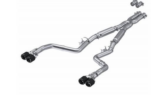 MBRP 3" Armor Pro Street Cat - Back Exhaust, Carbon Tips 2015 - 2023 Challenger 5.7L/6.2L/392/6.4L - Speedlogix