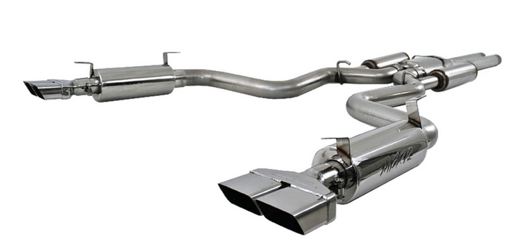 MBRP 3" Armor Pro Street Cat - Back Exhaust, Stainless Tips 2009 - 2014 Challenger 6.1L/392/6.4L - Speedlogix