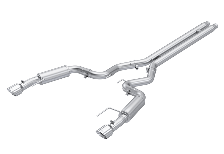 MBRP Armor Lite Race Cat - Back Exhaust, Polished Tips 2024 Mustang 5.0 - Speedlogix