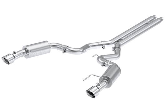 MBRP Armor Lite Street Cat - Back Exhaust, Polished Tips 2024 Mustang 5.0L - Speedlogix