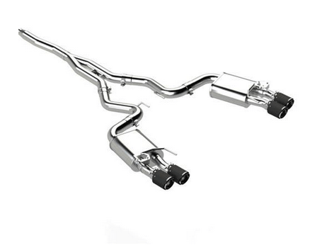 MBRP Armor Pro Race Cat - Back Exhaust, 4" Carbon Tips 2024 Mustang 5.0L - Speedlogix
