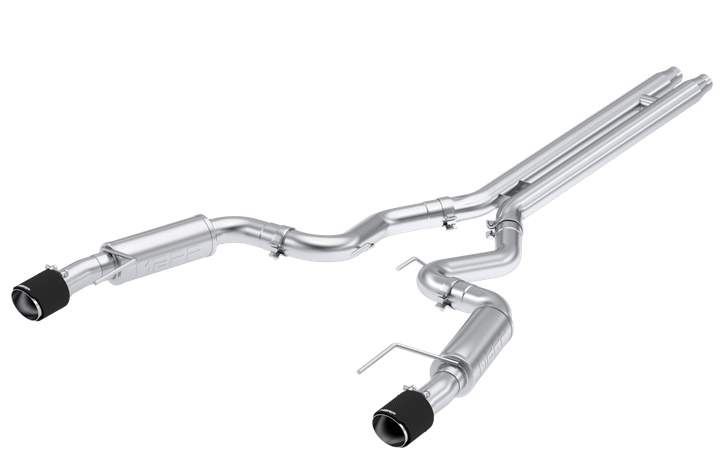 MBRP Armor Pro Race Cat - Back Exhaust, Carbon Tips 2024 Mustang 5.0L - Speedlogix