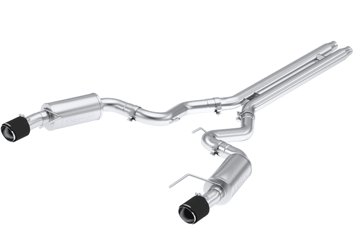 MBRP Armor Pro Street Cat - Back Exhaust, Carbon Tips 2024 Mustang 5.0L - Speedlogix