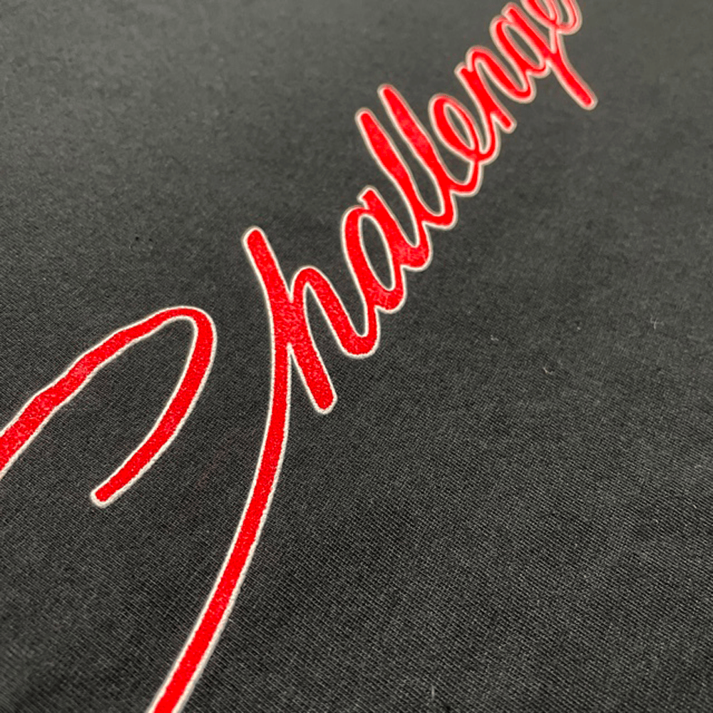 Mens Dodge Challenger 2 Color Script T-shirt - Black - Speedlogix