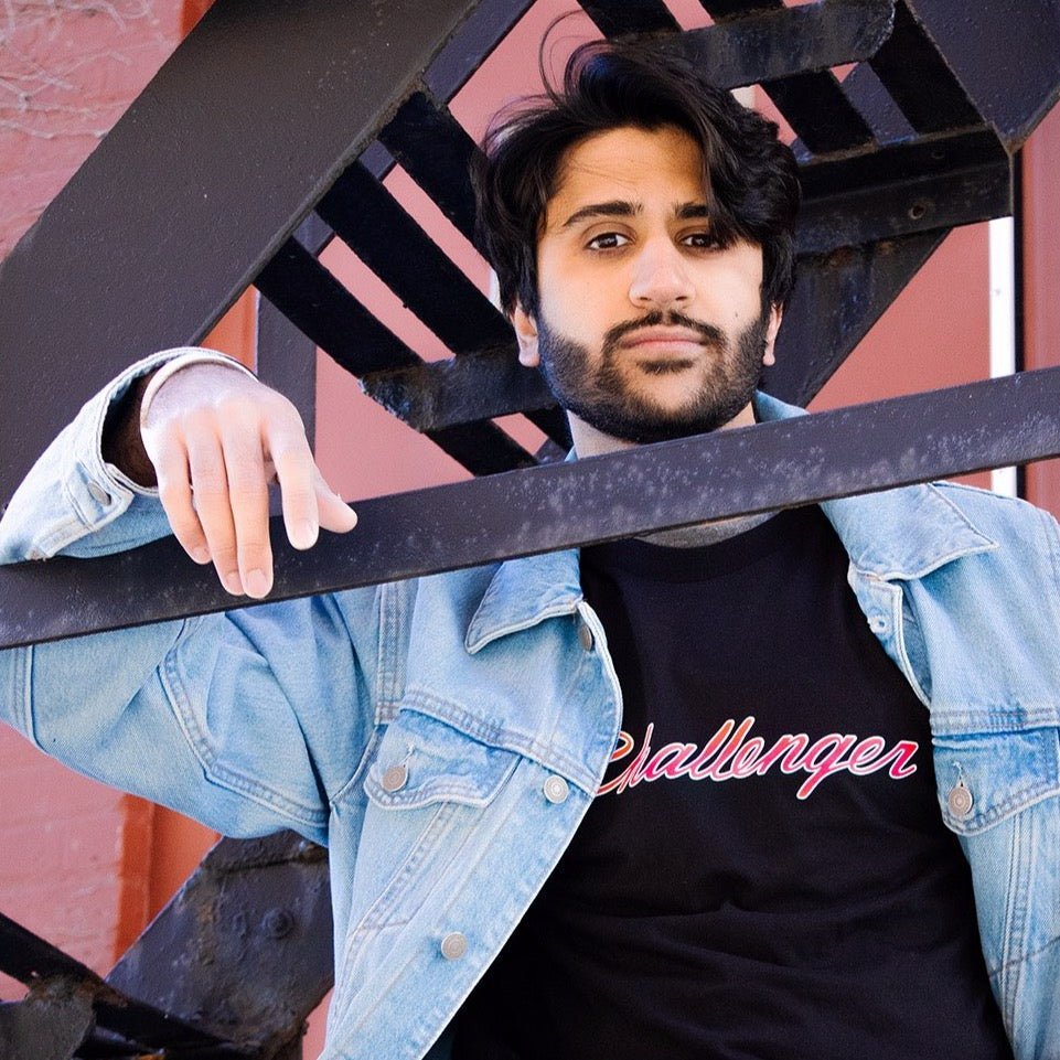 Mens Dodge Challenger 2 Color Script T-shirt - Black - Speedlogix