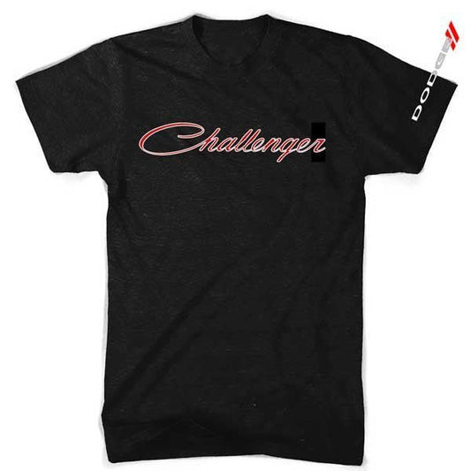 Mens Dodge Challenger 2 Color Script T-shirt - Black - Speedlogix
