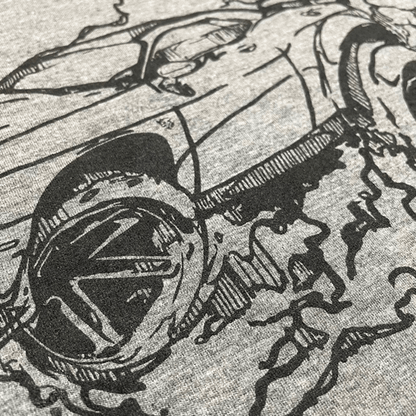 Mens - Dodge Demon 170 Illustrated T-shirt - Triblend Grey - Speedlogix