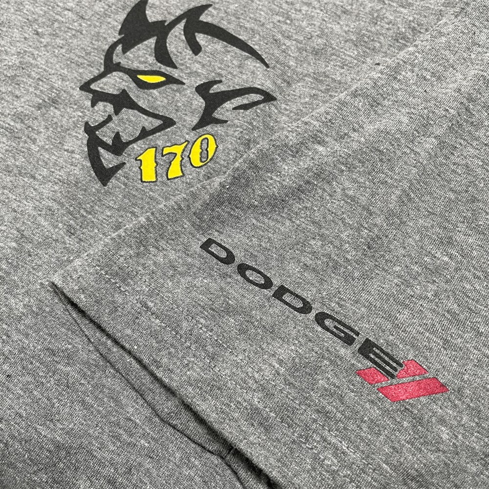 Mens - Dodge Demon 170 Illustrated T-shirt - Triblend Grey - Speedlogix