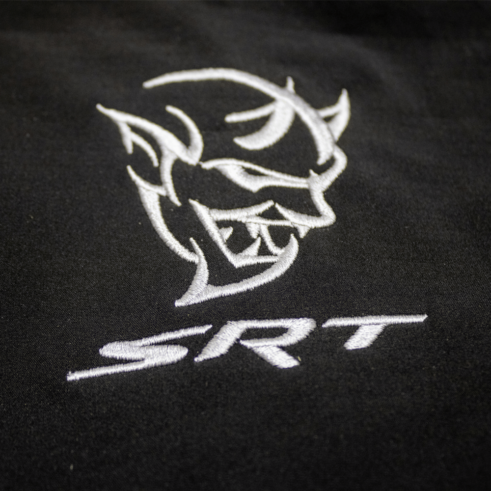 Mens Dodge® Demon Hooded Softshell Jacket - Black - Speedlogix