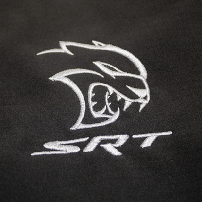 Mens Dodge® Hellcat Hooded Softshell Jacket - Black - Speedlogix