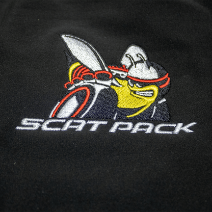 Mens Dodge® Scat Pack Hooded Softshell Jacket - Black - Speedlogix