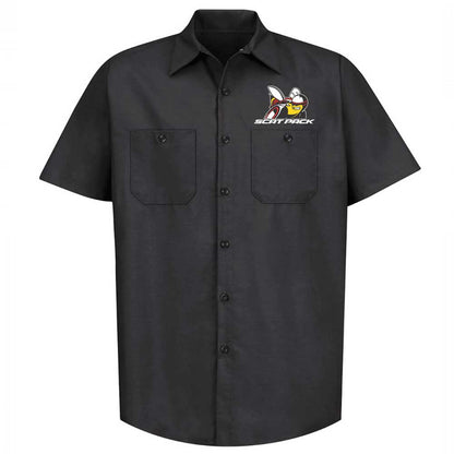 Mens Dodge Scat Pack Mechanic Shirt - Black - Speedlogix