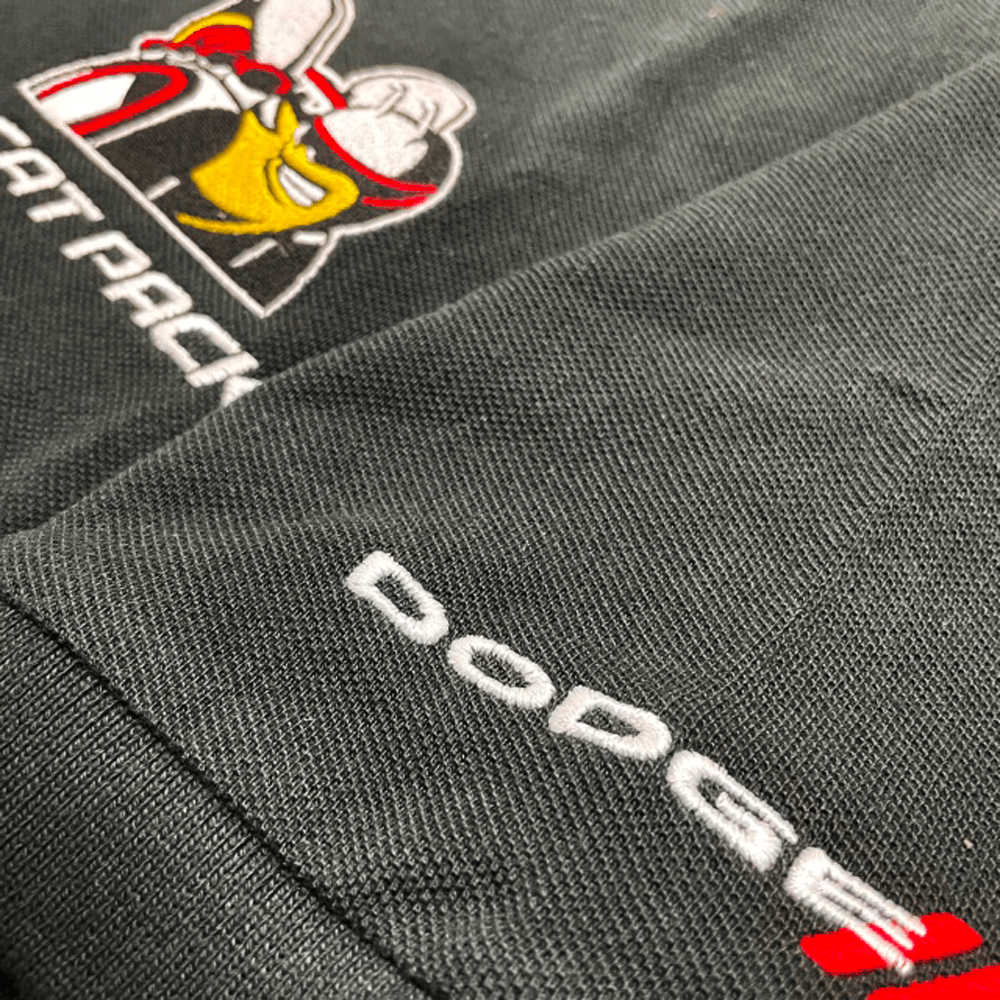 Mens Dodge Scat Pack Polo Shirt - Black - Speedlogix