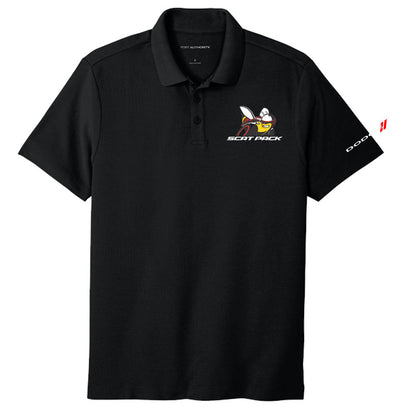 Mens Dodge Scat Pack Polo Shirt - Black - Speedlogix