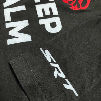 Mens Dodge SRT Hellcat “Keep Calm and Burnout” T-shirt (Black) - FINAL SALE - Speedlogix