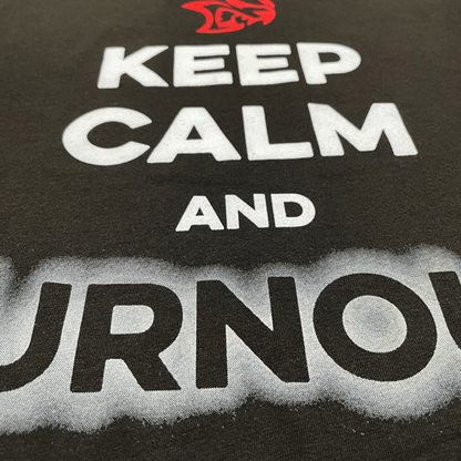 Mens Dodge SRT Hellcat “Keep Calm and Burnout” T-shirt (Black) - FINAL SALE - Speedlogix