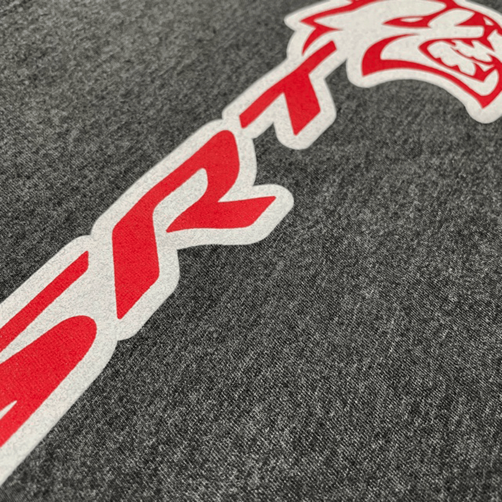 Mens Dodge SRT Hellcat T-shirt (Heather Black) - Speedlogix