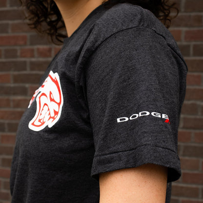Mens Dodge SRT Hellcat T-shirt (Heather Black) - Speedlogix