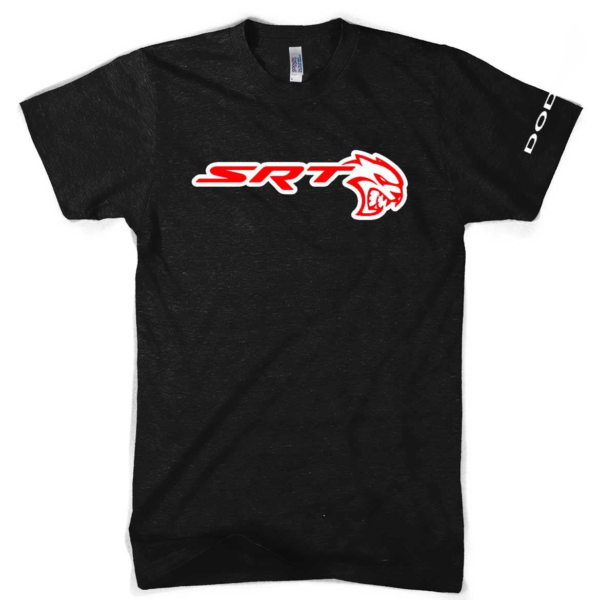 Mens Dodge SRT Hellcat T-shirt (Heather Black) - Speedlogix