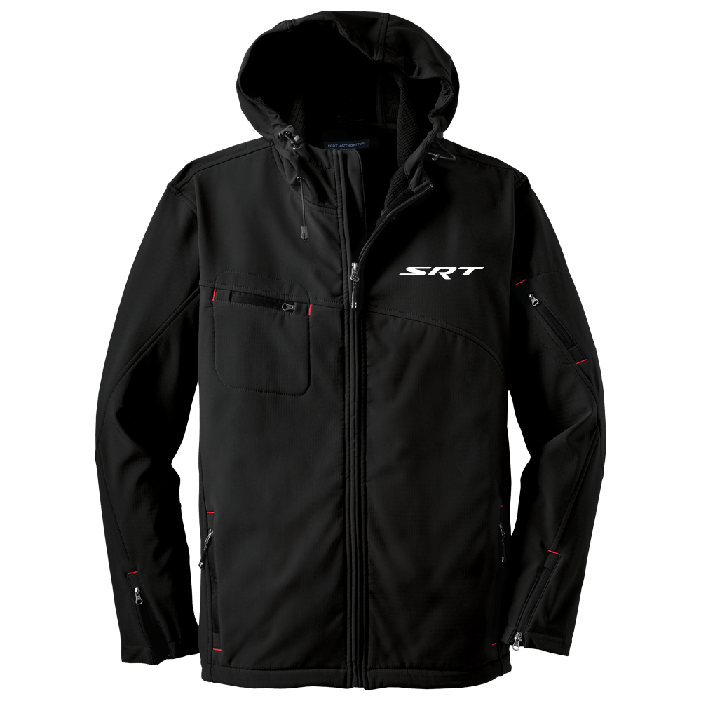 Mens Dodge® SRT Hooded Softshell Jacket - Black - Speedlogix