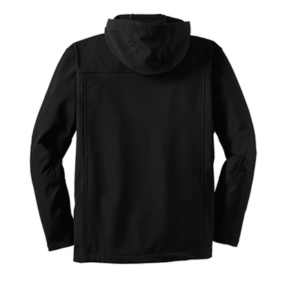 Mens Dodge® Vintage Demon Hooded Softshell Jacket - Black - Speedlogix