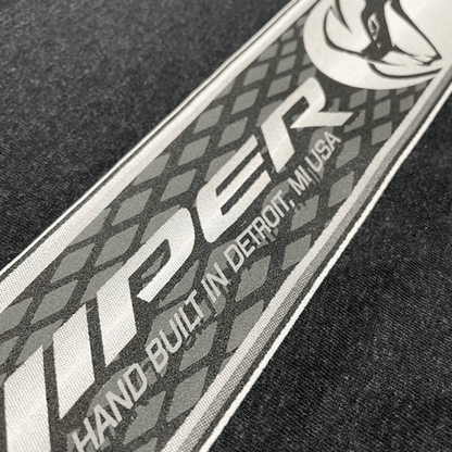 Mens Dodge Viper Dash Plaque T-shirt (Heather Black) - Speedlogix