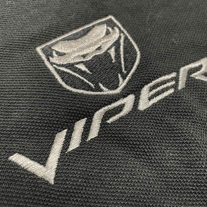 Mens Dodge Viper Fangs Polo Shirt - Black - Speedlogix