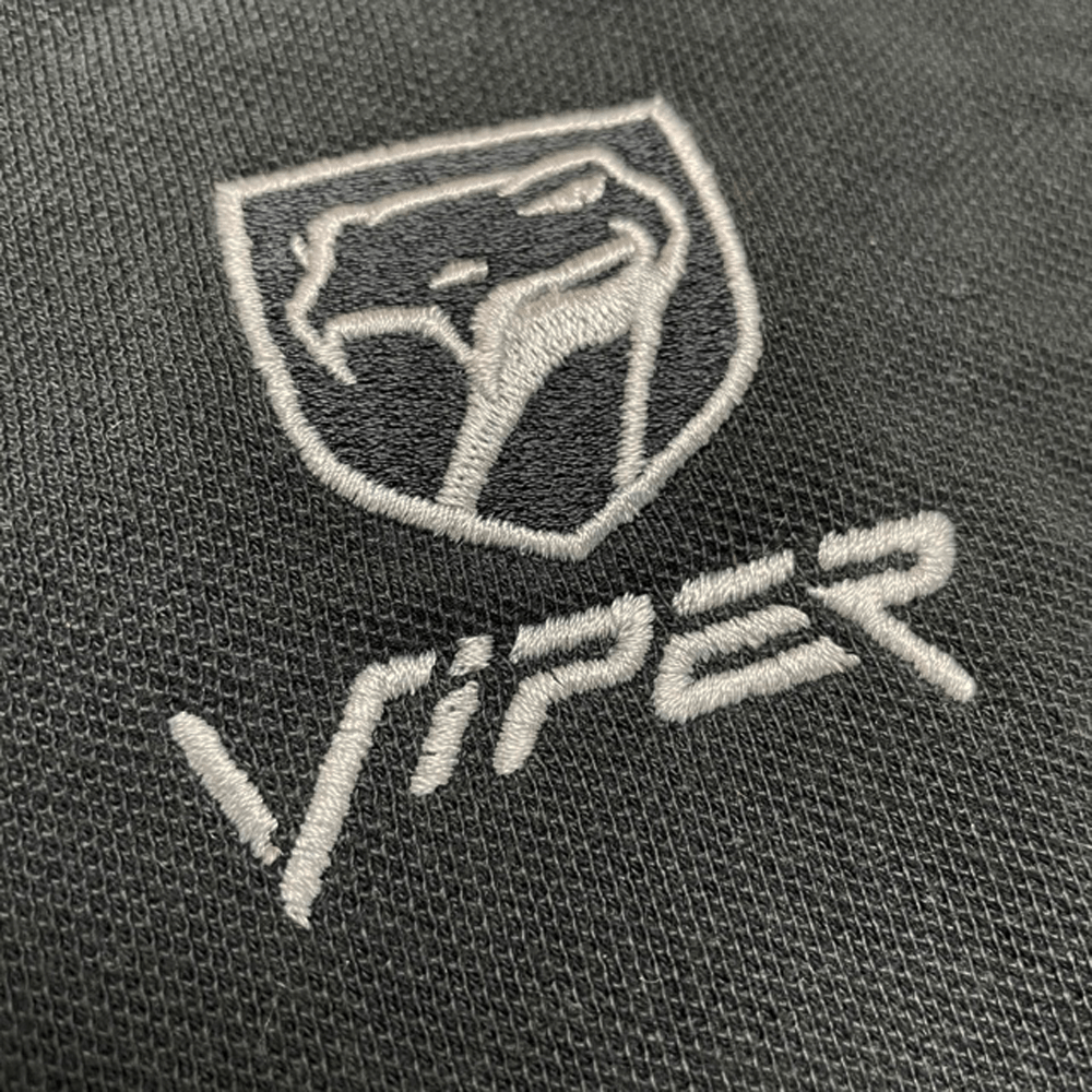 Mens Dodge Viper Sneaky Pete Polo Shirt - Black - Speedlogix