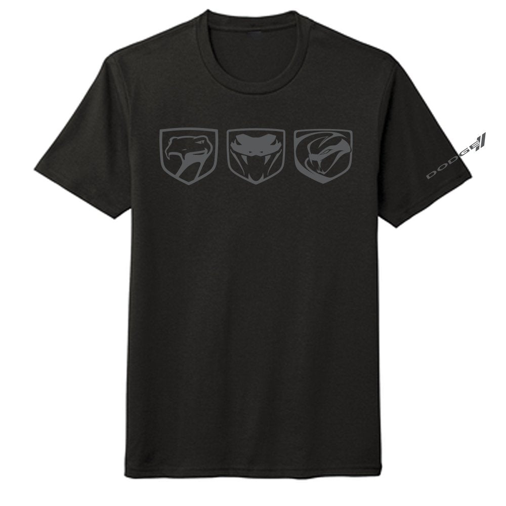 Mens Dodge Viper Tri - Logo T-shirt (Black) - Speedlogix