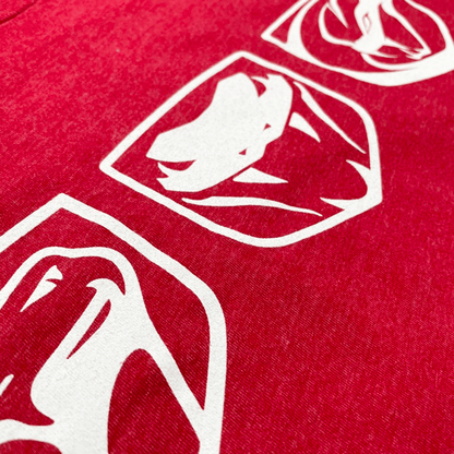 Mens Dodge Viper Tri - Logo T-shirt (Heather Red) - Speedlogix