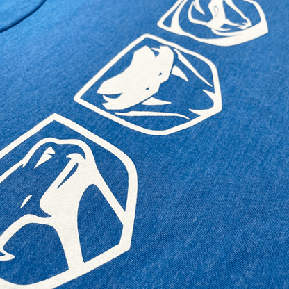 Mens Dodge Viper Tri - Logo T-shirt (Heather Royal) - FINAL SALE - Speedlogix