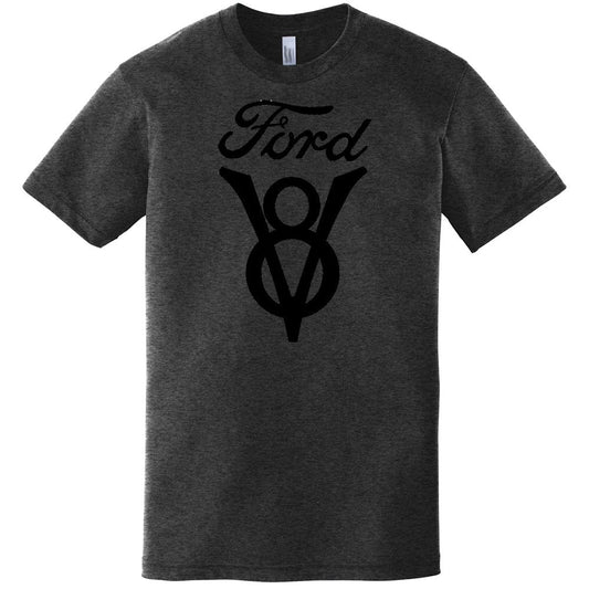 Mens Ford V8 Vintage - Heather Black - Speedlogix
