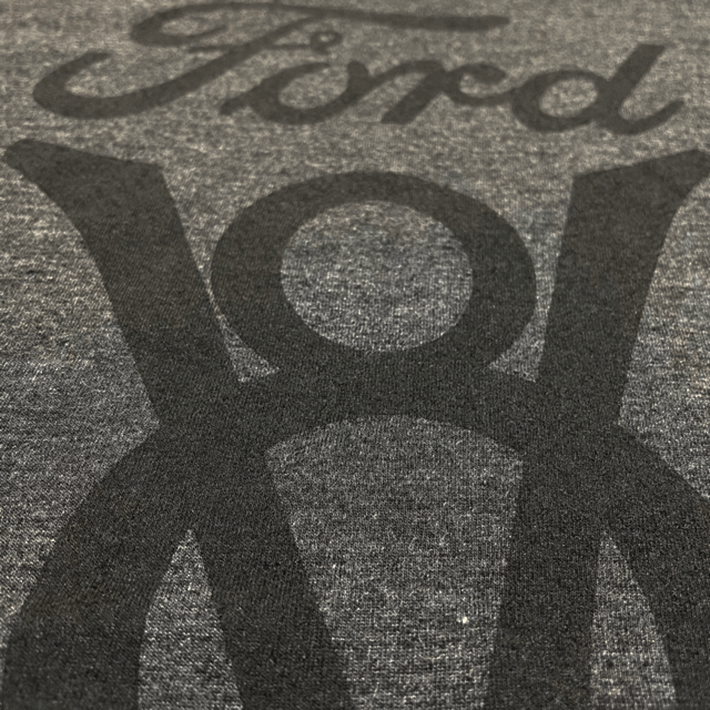 Mens Ford V8 Vintage - Heather Black - Speedlogix