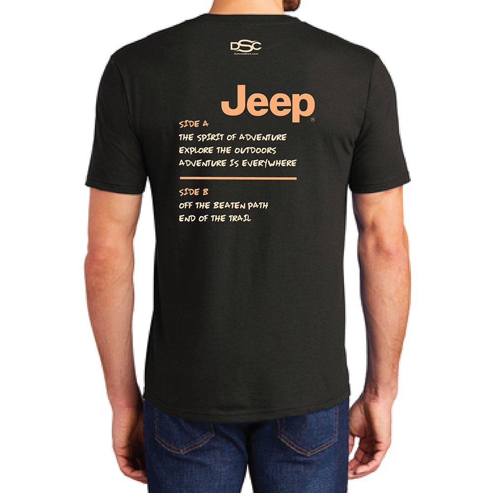 Mens Jeep® Adventure Mixtape T-Shirt - Black - Speedlogix