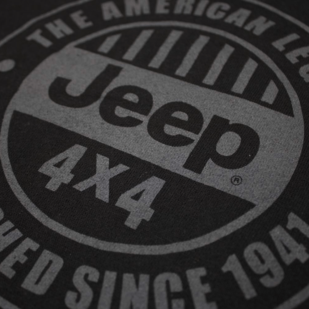 Mens Jeep® American Legend French Terry Hoodie - Black - Speedlogix