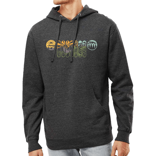 Mens Jeep® Atomic Grille Hoodie - Black - Speedlogix