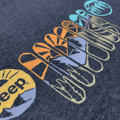 Mens Jeep® Atomic Grille T-Shirt - Black Tri - blend - Speedlogix